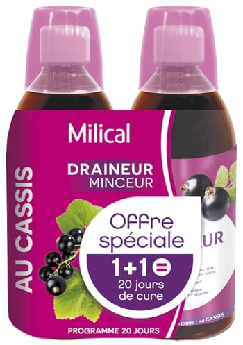 Milical Ultra Draineur Minceur Lot de 2 x 500 ml - Cassis