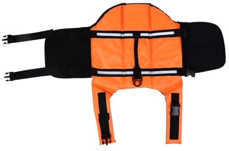 GALPADA Reflektierende Schwimmweste Für Hunde Langlebige Sommer Schwimmweste Aus Material Mit Hohem Auftrieb Orangem Für Haustiere Beim Baden Schwimmen Und Bootfahren