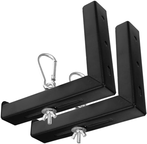 HOMSFOU Projector Screen l Bracket Wall Mount with Hook, Adjustable 6-inch Extended Ceiling Bracket for Home Theater and Office Use