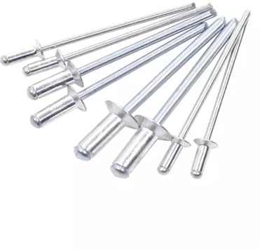 GB12617 Remaches ciegos de aluminio de extremo abierto con cabeza avellanada(12mm,M2.4 (500Pcs))