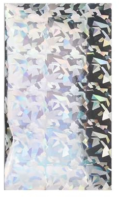 MonoSora Lot de 18 rubans holographiques réfléchissants pour leurres de pêche, 20 x 10 cm, matériau de bricolage pour clignotants et cuillères, 9 couleurs