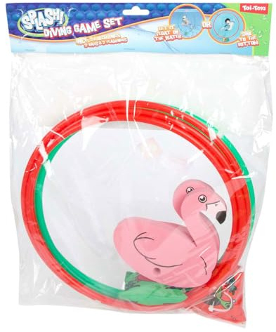 Flamingo Anelli da immersione Set di 2 - Piscina giocattolo colorata 80 cm
