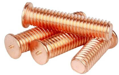 Pernos de soldadura, M3-M8 Stud Welding Screw, Carbon Steel Copper Plated Spot Bolts(M5x40-100pcs)