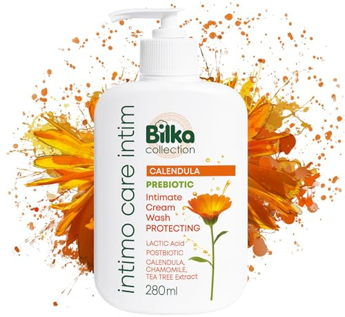 Bilka Collection Intimcreme Waschlotion mit Calendula - Schützend, 288 ml | mit Kamille & Teebaum, Pre- & Postbiotika (Bioecolia & Aloferm) – Sanfte Intimreinigung für die tägliche Pflege