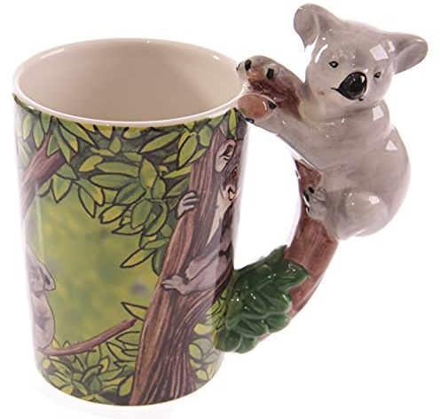 Puckator Koala geformter Henkel Tasse aus Dolomit-Keramik