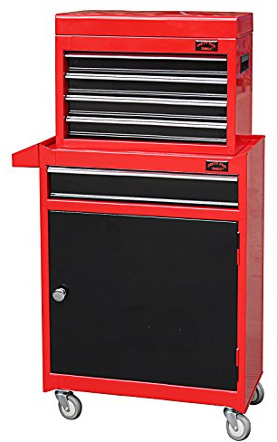 Dirty Pro Tools™ MEDIUM TOOL CHEST WITH DRAWER DIVIDERS TOP CABINET TOP BOX AND ROLLX