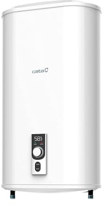 Cata | Modelo CTRS-50-REV SLIM | Termo Eléctrico | Capacidad de 47 Litros | Acero de Esmalte de Titanio Vitrificado a 850º C | Dimensiones: 860 x 470 x 250 mm | Superaislamiento