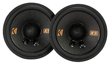KICKER KSC2704 (KSC2704-47) - 7 cm Doppelmembran-Lautsprecher mit 100 Watt (RMS: 50 Watt)