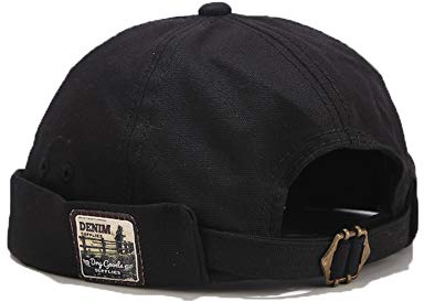 YAMEE Dockercap Berretto Docker da Uomo Berretto da Portuale Cappellino da Portuale Brimless Hat cap Beanie Cappello Rolled Cappello da Marinaio Unisex Skullcap Regolabile (56-58cm)
