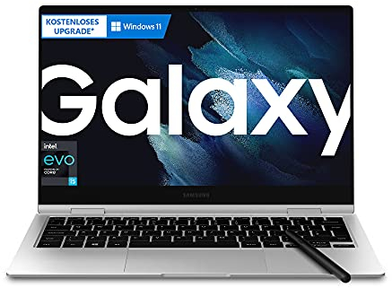 Samsung Galaxy Book Pro 360 33,78 cm (13,3 Zoll) Notebook (Intel Core Prozessor i5, 8 GB RAM, 256 GB SSD, Windows 10 Home, Kostenloses Upgrade auf Windows 11) Mystic Silver