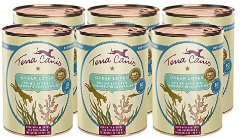 Terra Canis Ente, Love The Planet Nassfutter für Hunde, 6x400g | 100% Lebensmittelqualität aller Rohstoffe, mit Roter Bete, nachhaltige Rezeptur, leicht verdaulich, getreidefrei