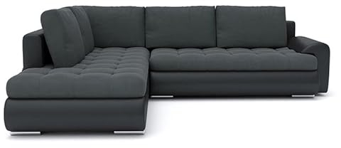 Wohnlandschaft Tokio V mit Schlaffunktion! Best Wohnlandschaft! Eckcouch mit Bettkasten! HIT! (Jasmine 96 + Soft 11 Links)