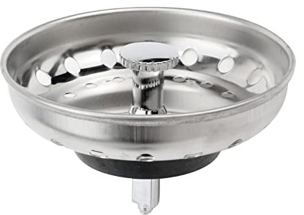 FarBoat Colador de cesta de acero inoxidable de 3.15 pulgadas, Rejilla Sumidero para tapón de fregadero de cocina estándar de 3-12 pulgadas