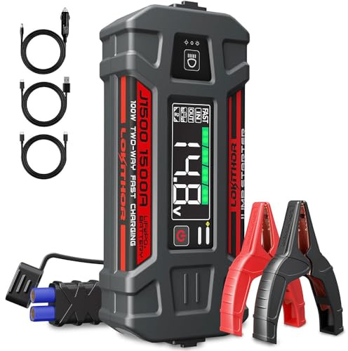 LOKITHOR J1500 - 1000A 12V 46Wh Starthilfe / Powerbank