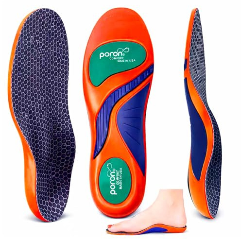 Goofort Solette Arch Support in gel, 7-Times-Shock-Protection, 3D-Xpain™-Poron. Per fascite plantare, piedi piatti, metatarsalgia e dolore al tallone. Inserti comfort ortopedici