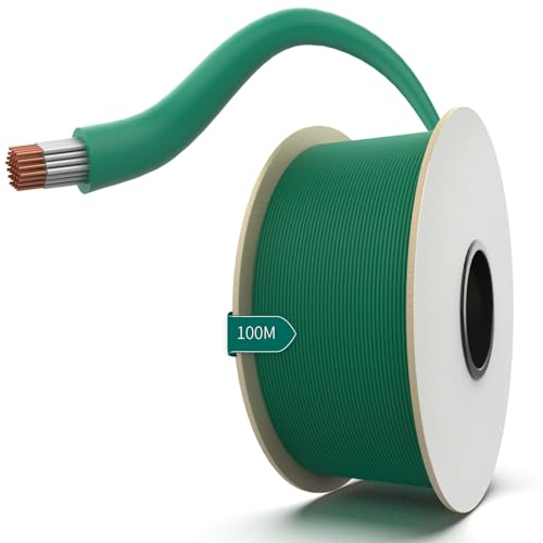 100M Universal Begrenzungskabel für Mähroboter, HAUSPROFI Begrenzungskabel für Rasenmäher - Begrenzungsdraht Suchkabel Leitkabel aus verzinntem Kupfer - Rasenroboter Zubehör - Ø2,7mm (100M)