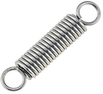 WUPNGS Doppelhakenfeder 5 Stück Doppelhaken, kleine Zugfeder, Drahtdurchmesser 1 mm, Länge 25 – 100 mm, Zugfeder 1,0 x 6 x 35 mm (Farbe: 1,0 x 8 x 40 mm)(1.0 * 10 * 45mm)
