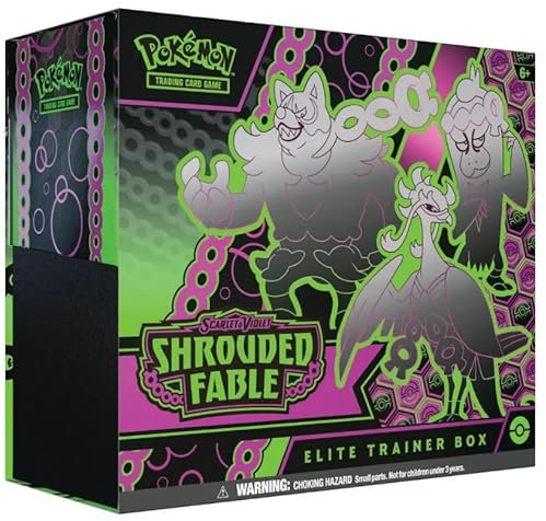 Scarlet & Violet: Shrouded Fable SV6.5 Elite Trainer Box with 9 Booster Packs, 1 Full Art Card and Much More in English + Heartforcards® Shipping Protection