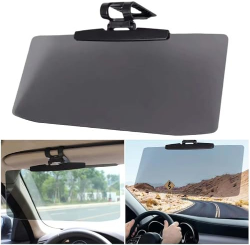 Keeplus Car Sun Visor mit Polarisation, Auto Blendschutz Sonnenblende, Verstellbarer Sonnenblenden Verlängerung, Frontscheibe-Sonnenschutz für Auto, SUV