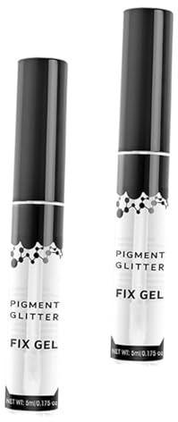 Healeved 2pcs Glitter Eyeshadow Base Gel Waterproof Pigment Backing Gel for Color Suitable for Women’s Makeup for Festivals and Parties