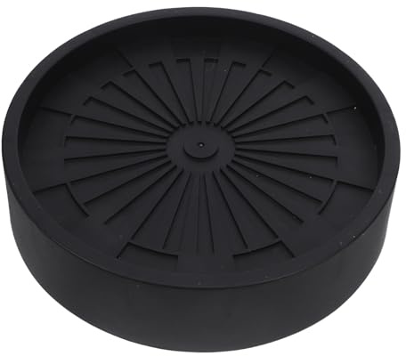 TOYANDONA Carrello Portavasi in Plastica Nero con Ruote, Supporto Mobile per Vasi da Fiori con capacità di Carico Elevata, Vassoio Portafiori con Ruote Silenziose per Interni ed Esterni,