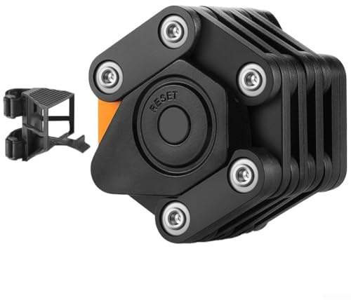 Candado plegable para bicicleta, cerradura de seguridad con contraseña para bicicletas de carretera de montaña, equipo de bloqueo de bicicleta plegable portátil para seguridad de ciclismo