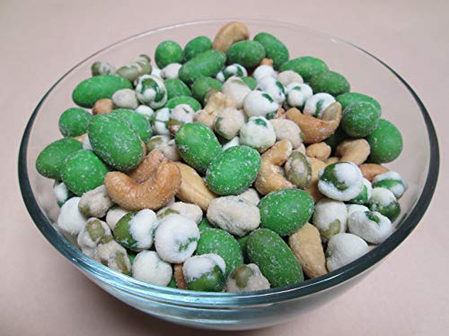 Wasabi Mixed Nuts (Cashews, Peas, Peanuts, Edamame), 1 lb bag from Green Bulk
