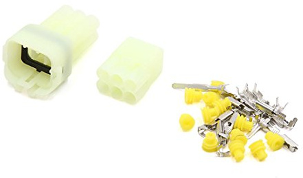 sourcing map 6 Pin Waterproof Wire Connector Car Sealed Electrical Set 2.2mm