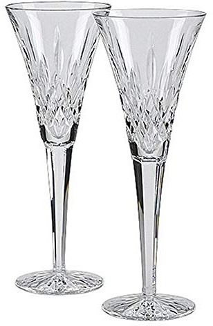 Waterford Lismore Toasting Flutes, Set of 2