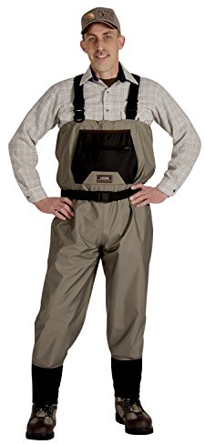 Caddis Men's Attractive 2-Tone Tauped Deluxe Breathable Stocking Foot Wader, X-Large Short Stout(DOES NOT INCLUDE BOOTS)