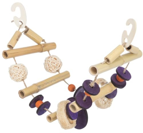 Hängebrücke am Sisalseil, Bambus/Kokos/Rattan/Holz, 45 cm
