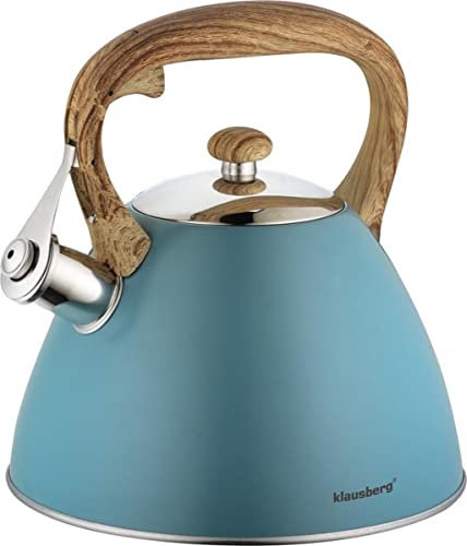 Klausberg KB-7263 Bouilloire à sifflet Turquoise 3 l