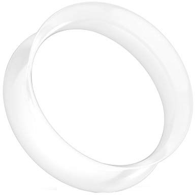 beyoutifulthings Ohr-Tunnel Ultrasoft Skin Silikon Ohr-Piercing Ohr-Schmuck Plug Double Flare Sattel-Verschluss viele Farben 4-25mm