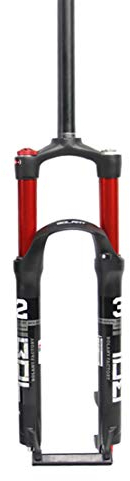 HIOD Starr Fahrradgabel Gerade Tube MTB Suspension Schock Fahrrad Vorderseite Gabel Schocksperre Schulterkontrolle,Red,26-inch