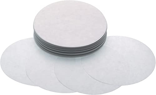 MAQA 500 gr Carta forno rotonda antiaderente, Disco di carta diametro 10-11-13-15 cm, fogli di carta da forno per Hamburger 13 cm