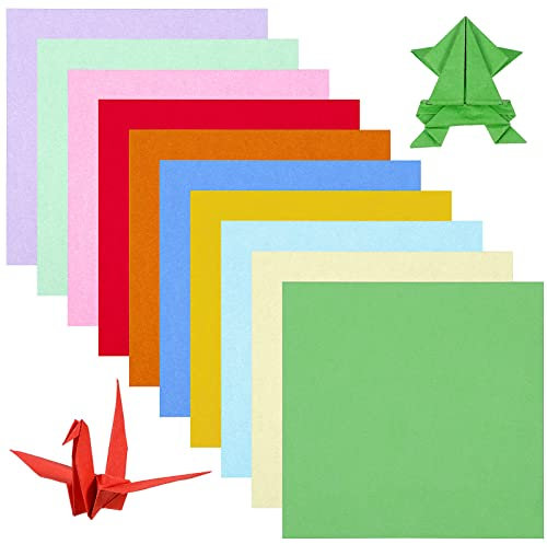 Abaodam 100 Blatt Buntes Papier Pastellfarbenes Baupapier Farbiger Karton Origami-papierblätter Kartonpapiere Papierbögen Dekorieren Bastelpapier Kind Origami- Papier Geschnitten