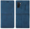 OKZone Funda para Samsung Galaxy Note 10 Plus, Libro Magnético con Tapa de Cuero Piel (Azul)