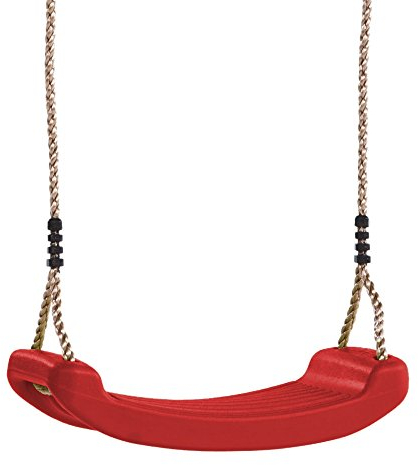 WICKEY Balançoire de Jardin en Plastique pour Enfant Rouge