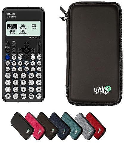 Casio FX-83GTCW Black including a WYNGS protective case in Black - Basic Set