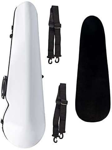 Fachmann Geigenkoffer Weiß 4/4 Violine Carbon Fiber Triangle Violin Box Violin Triangle Case Mit Hygrometer Hard Violin Case Geigenkoffer