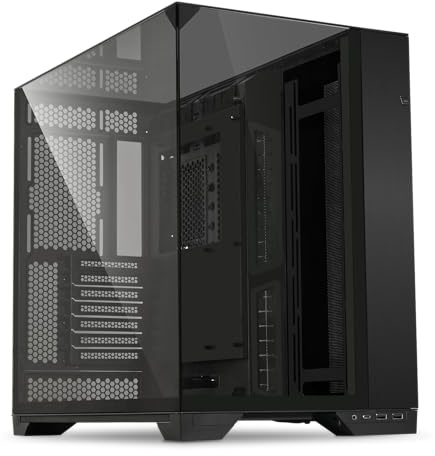 Lian Li O11 Vision O11VX.US Triple Tempered Glass Panels - Mid Tower ATX Dual Chamber PC Case - Up to 2 x 360mm Radiators - Removable Motherboard Tray for PC Building - GPU