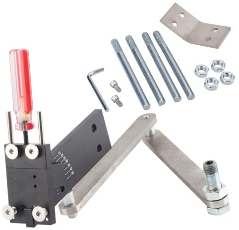 TOTITOM Aiguiseur de lame de tondeuse à gazon pour lames droites standard, portable, pièces réglables de 15 à 45 degrés, Aiguiseur de lame de tondeuse à gazon pour pelouse, cour, jardin