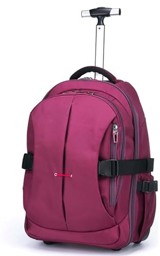 GOTYKE Reseryggsäck med hjul, ryggsäck på hjul laptop-ryggsäck affärsskola helgväska flyggodkänd övernattningsväska för män kvinnor, a, 33*20*48CM
