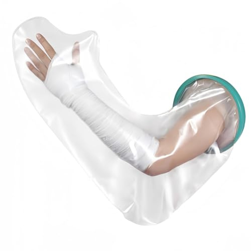 Waterproof Arm Cast Cover for Shower, Waterproof Cast Cover Arm, Long Plaster Cast Protector Sleeve for Kids, Arm Cast Cover for Shower, Reusable Broken Arm Shower Cover for Bathing After Surgery