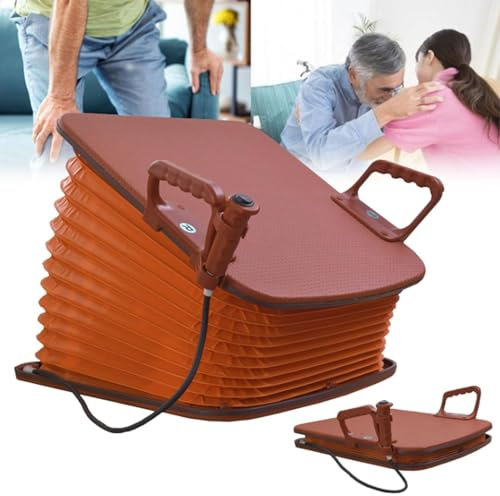 Hydravex Assistenza elettrica per Il Sollevamento dei disabili, Comodo Cuscino di Sollevamento per l'assistenza del Sedile con Forte capacità di carico di 220 libbre, Sollevatore Portatile per sedili