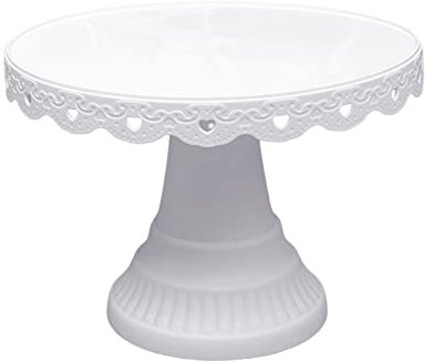 Soporte para tartas, soporte para magdalenas, postres, bandeja de servir para boda, cumpleaños, esponja (blanco, talla única)
