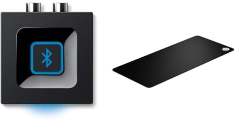 Logitech Receptor de Audio & SteelSeries QcK XXL