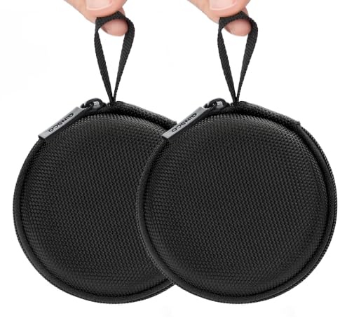 Ginsco Mini-Portable Hard Shell Earbuds Case for Apple EarPods Headphones USB-C Wired Ear Buds/Skullcandy Jib Wired Earbuds, Travel Case for Earphones Earplugs