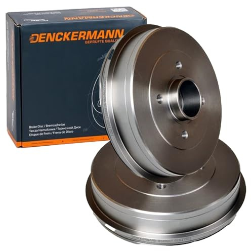 2X Denckermann Bremstrommeln hinten | 2x B140017 passend für Logan 19 Clio