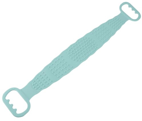 LOORGVEL Körperpeeling Gürtel aus Silikon mit Hautschutz und Einfachem Aufhängen Badebürstengürtel für Damen und Herren zur Rückenmassage und Körperpflege im Bad Zufällige Farbe